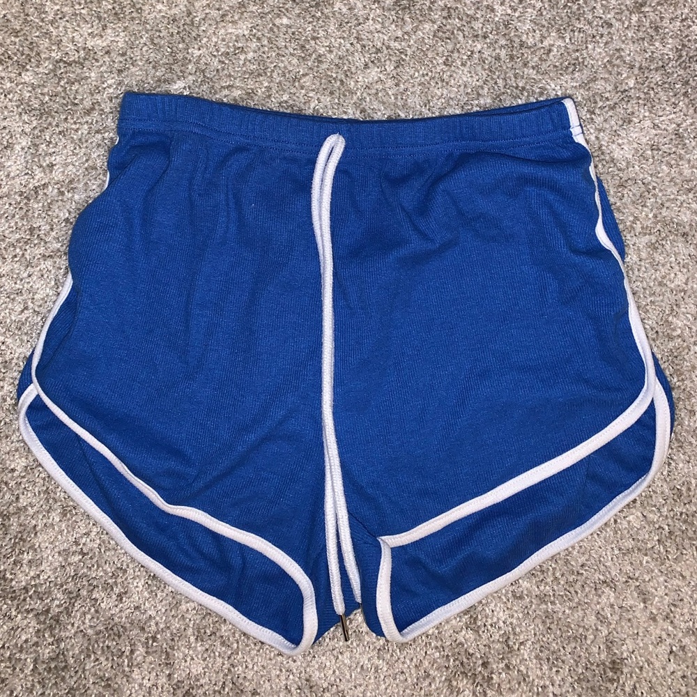 Shein Blue & White Athletic shorts size S - Picture 3 of 8